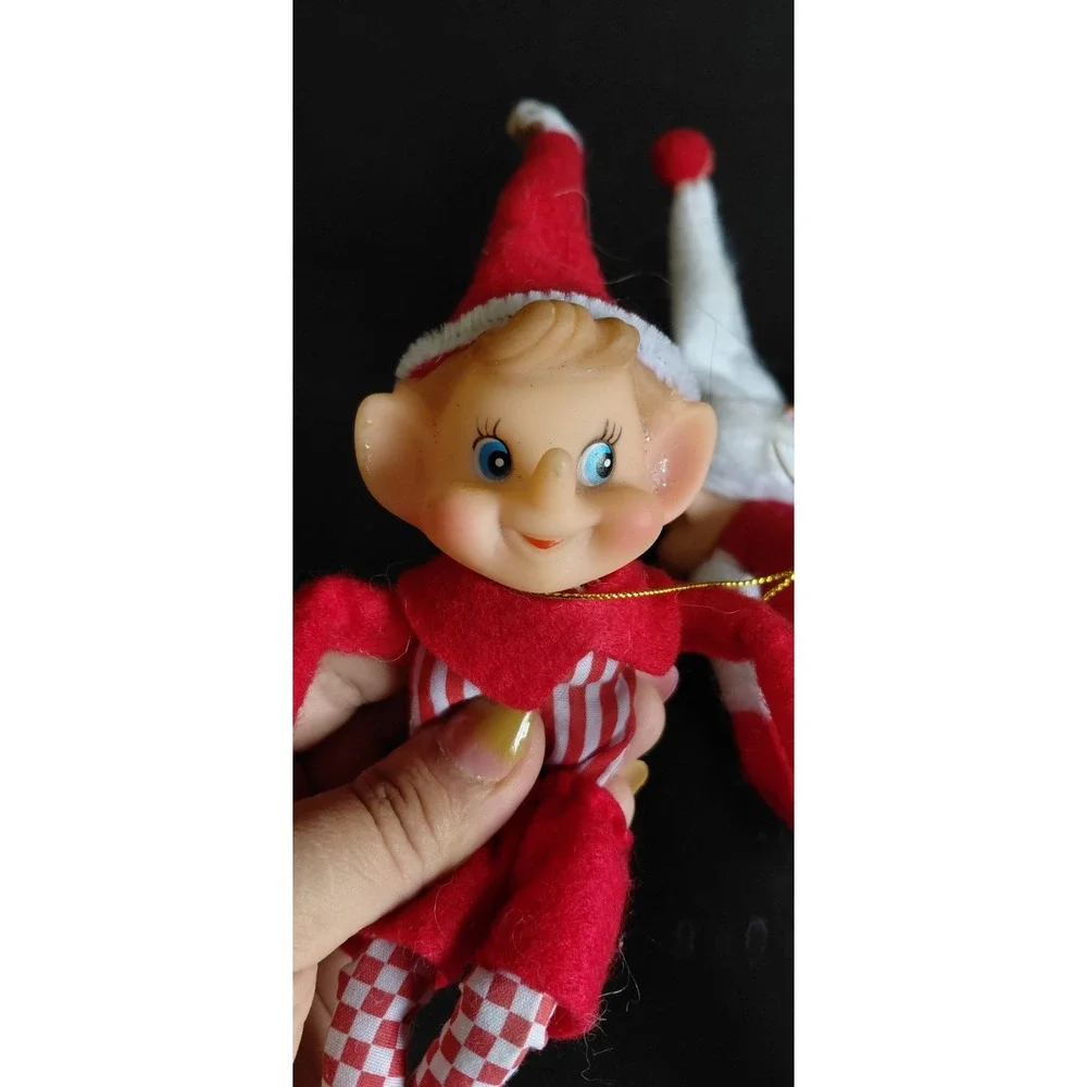 Collectible Holiday Christmas Dolls holiday elf Pixie mix Lot vintage And modern